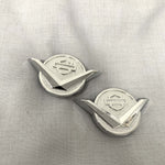 2pcs Rear Fender Emblem for Harley Davidson CVO V Logo Medallion Decal #59063-04